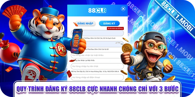 Quy trình đăng ký 88CLB cực nhanh chóng chỉ với 3 bước